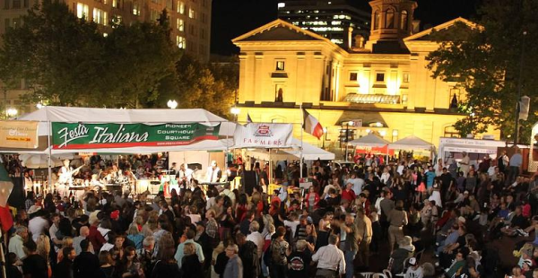 2017 Portland Italian Festival Festa Italiana Pioneer Square Festa Italiana At Portland S Piazza Pioneer Courthouse Square Features Live Entertainment Italian Opera Dancing Restaurants Wine Gardens