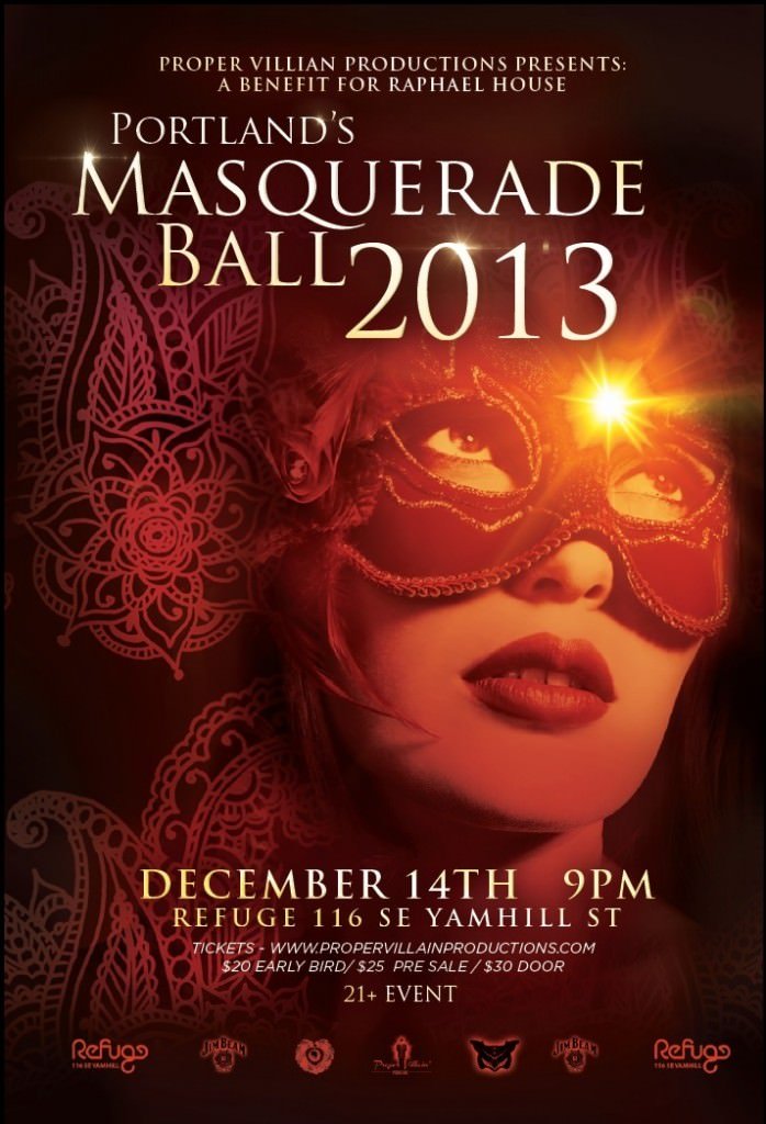 Win Tickets (60) 2013 Portland Masquerade Ball Refuge March