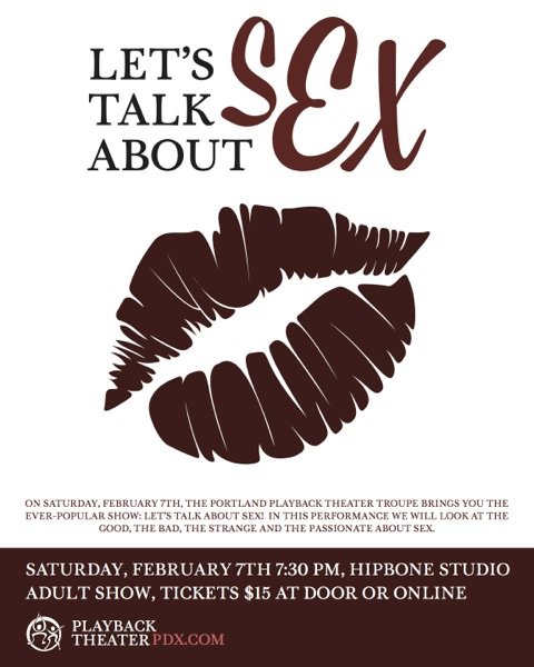 Win Tickets 30 Portland Playback Theater Presents Lets Talk About 