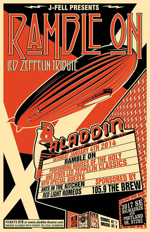 Win Tickets ($30): Ramble On – A Led Zeppelin Tribute @ Aladdin Theater ...