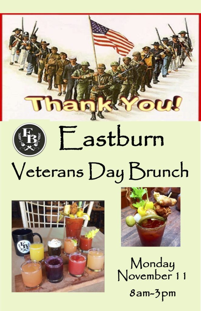 Portland 2024 Veterans Day Brunch The Eastburn Public House Open